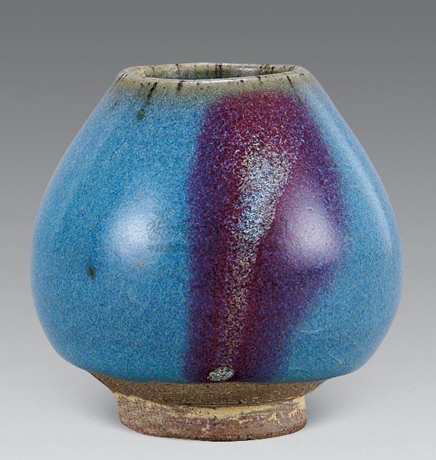 0125元钧窑鸡心尊