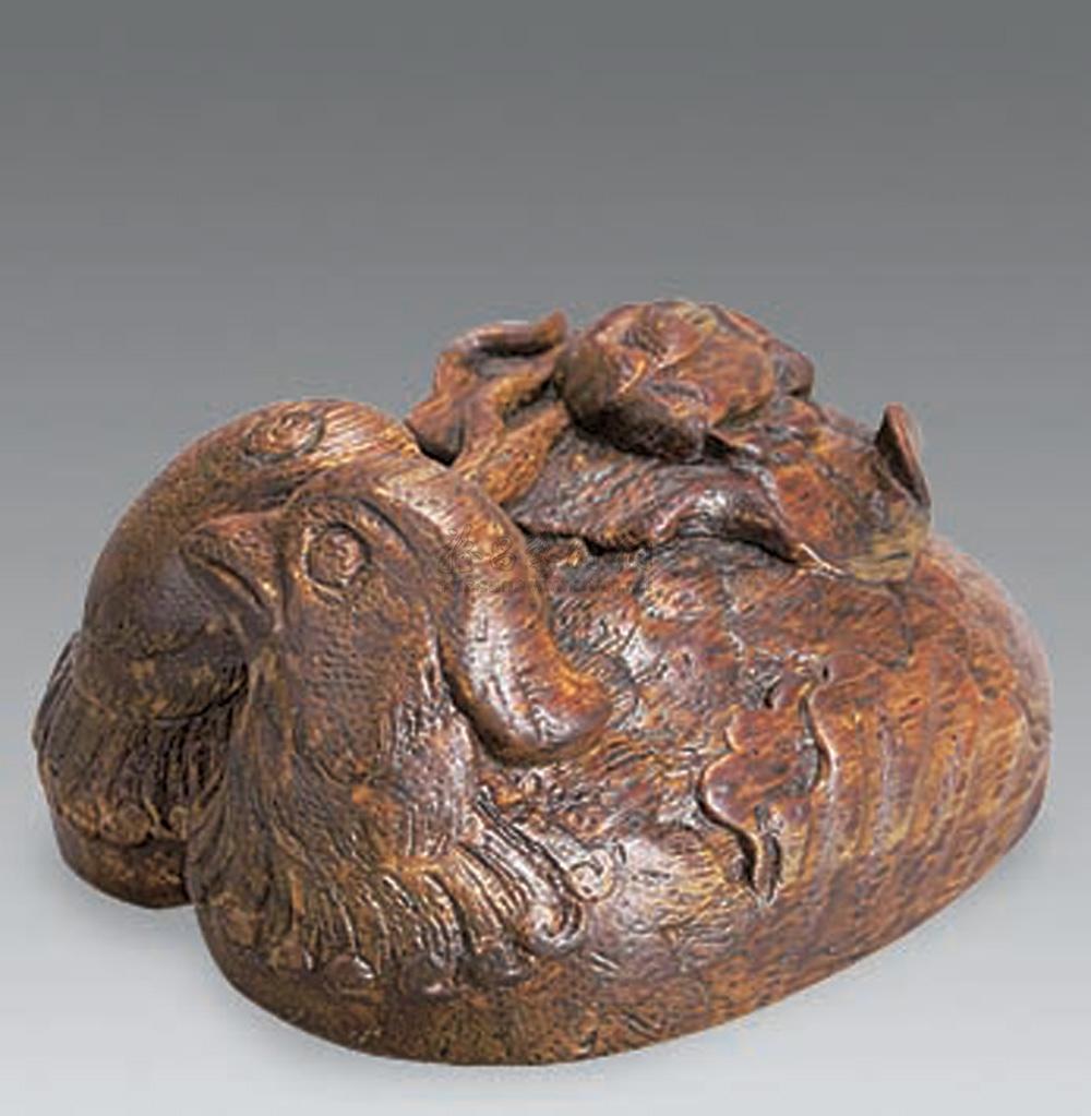 0718民国沉香鸳鸯暖手