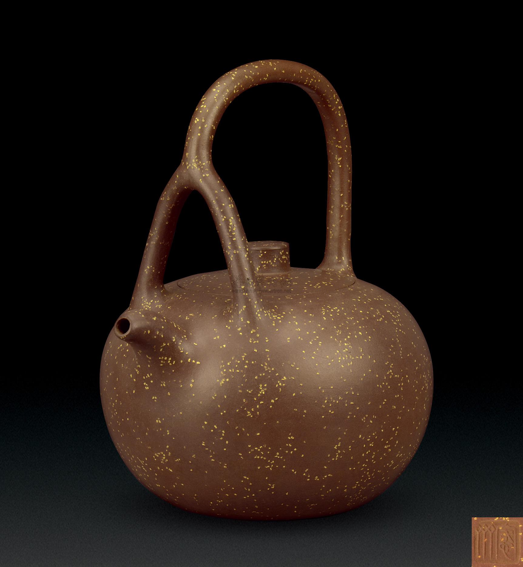 0066 民国 铺砂提梁壶