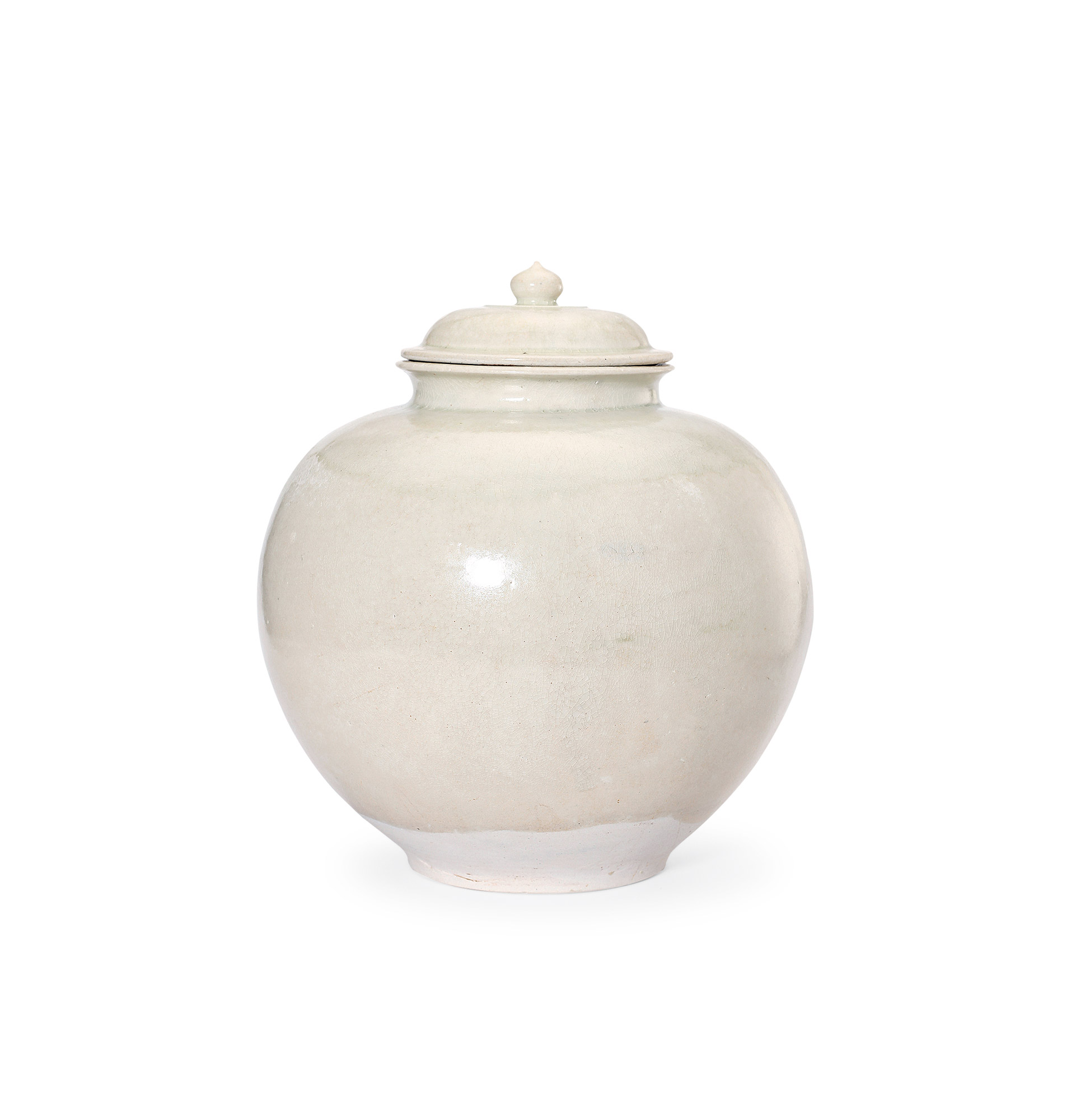 3302唐巩县窑白釉盖罐