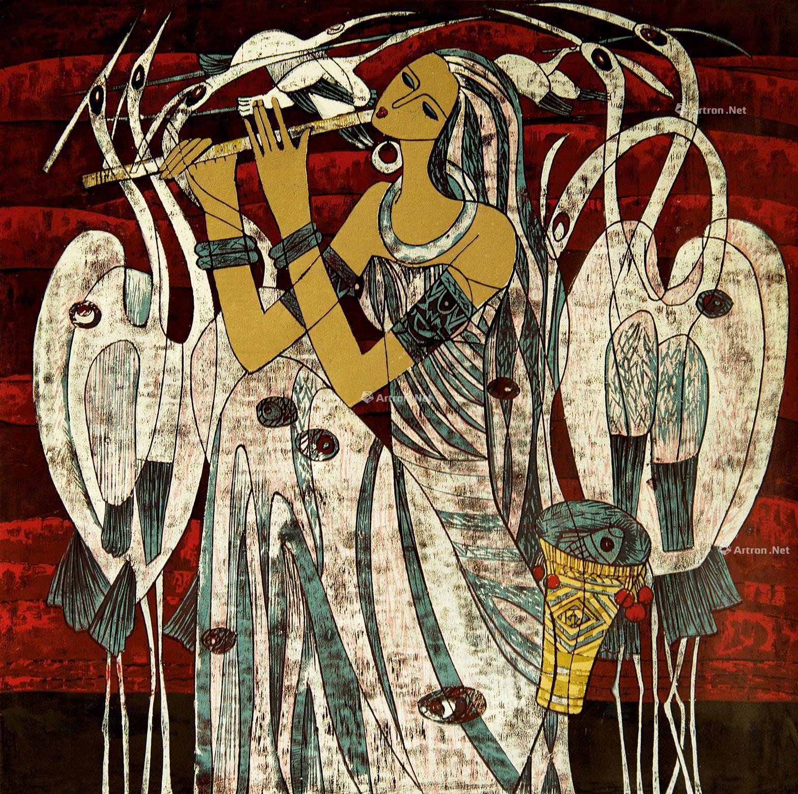 情笛-版画艺术-雅昌拍卖