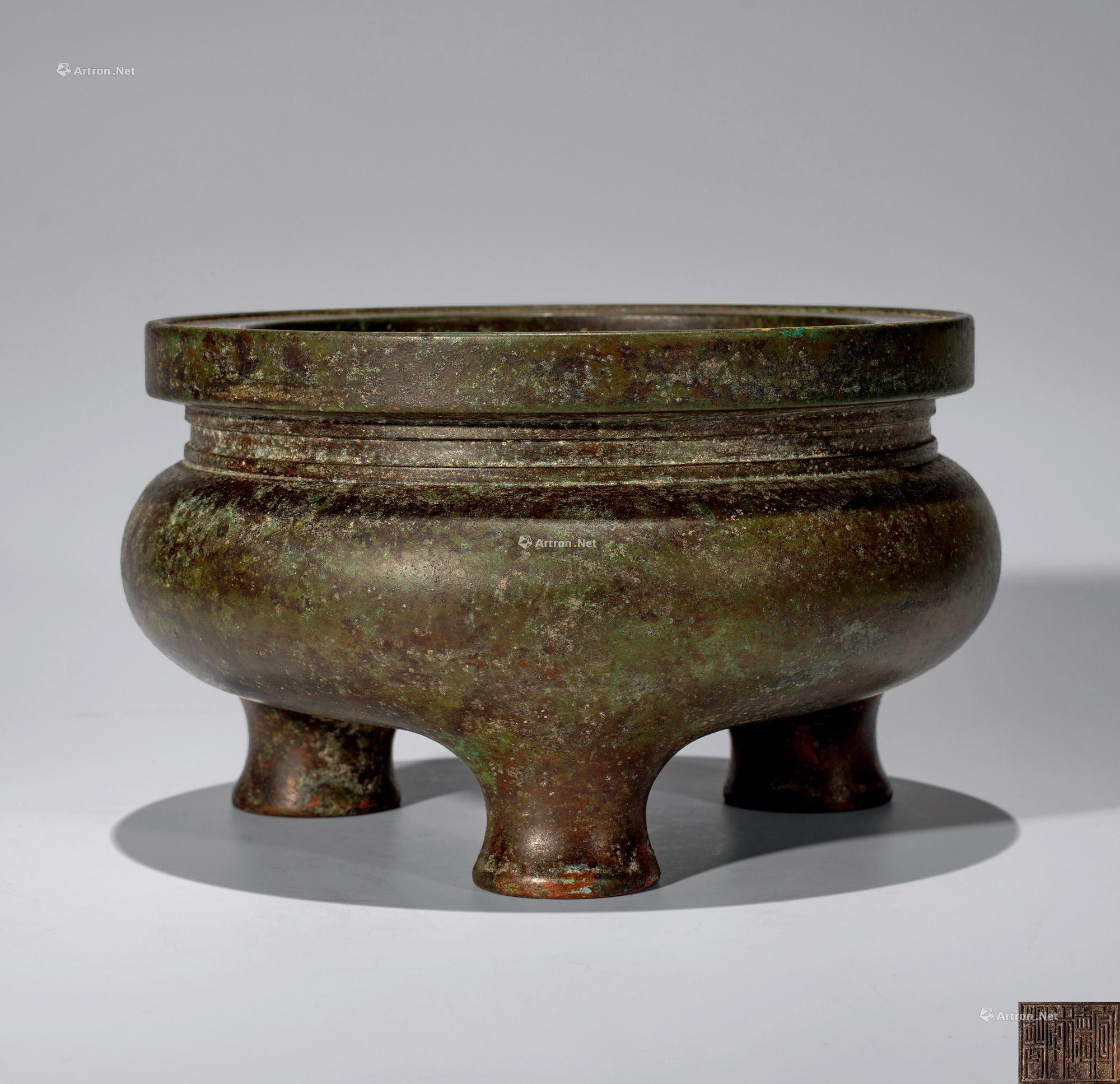 铜鬲式炉-清风·国营文物店旧藏及文房清供-雅昌拍卖