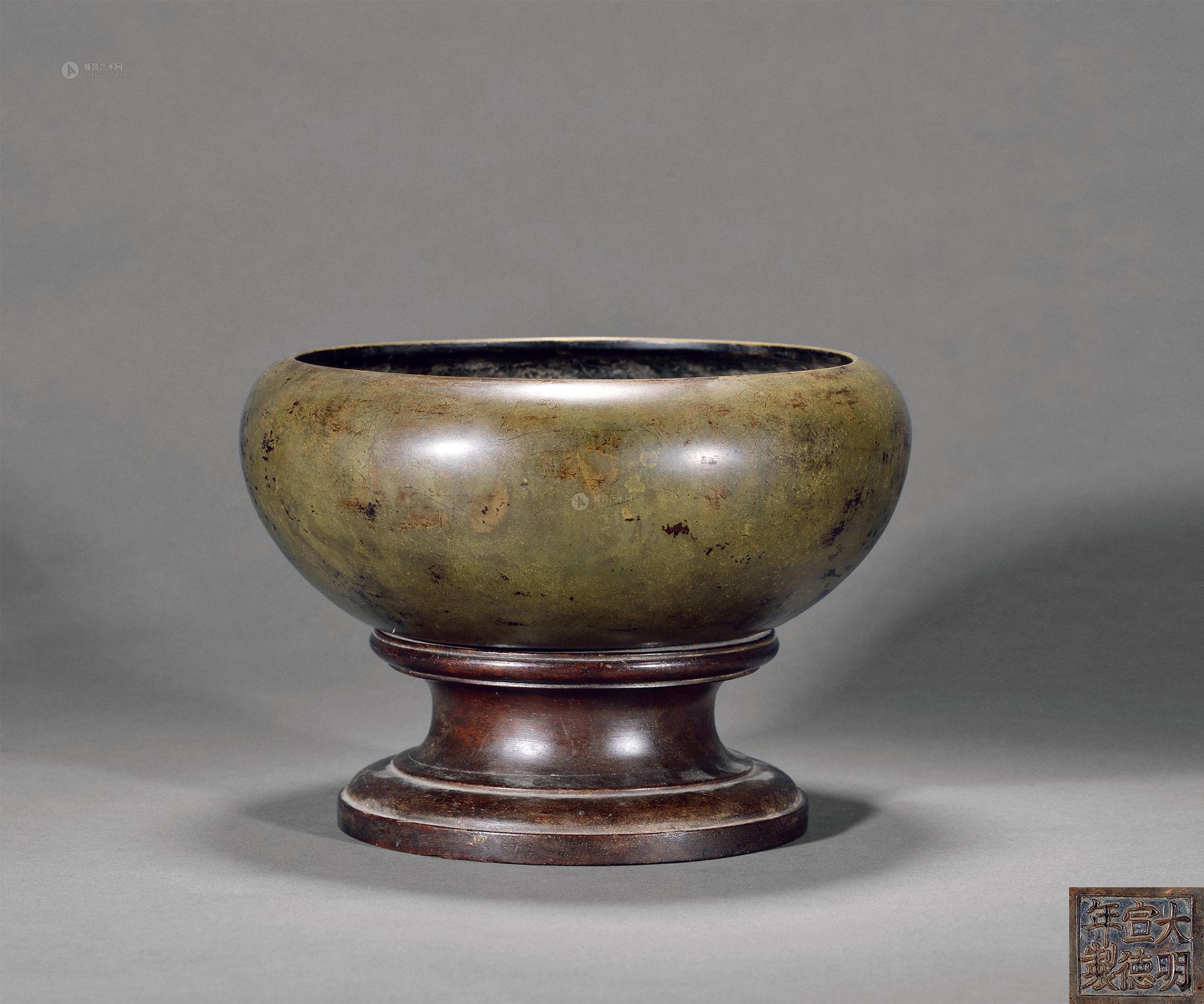 0095 清 铜钵式炉