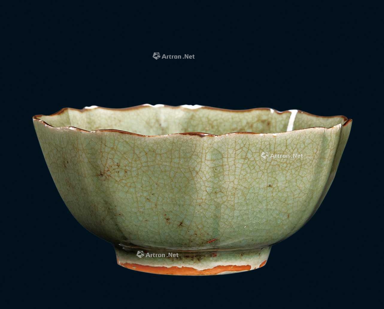 郎窑绿釉葵口碗-书画杂项-雅昌拍卖