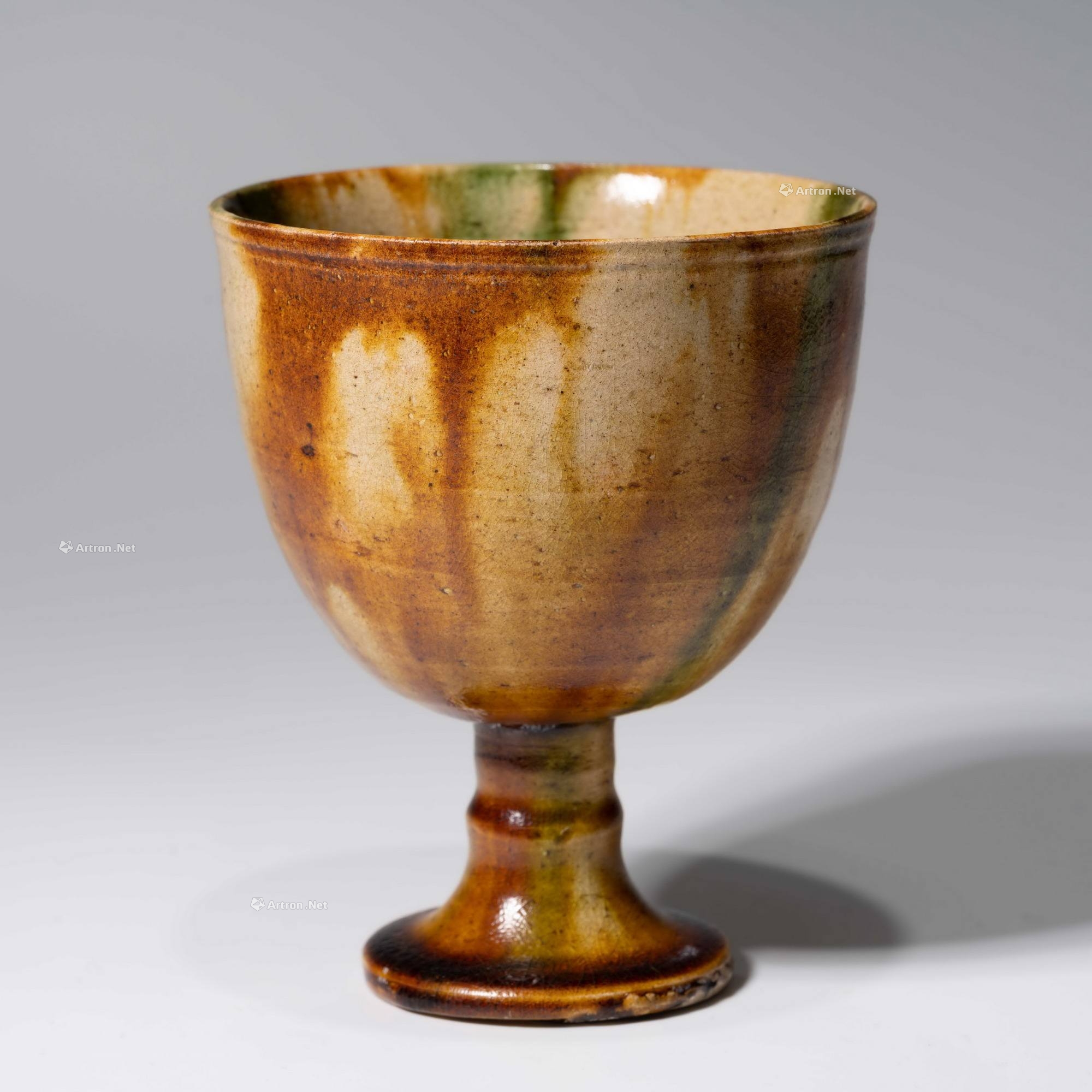 三彩高足杯-九州岛厳选200件第七回 无底价专场-雅昌拍卖