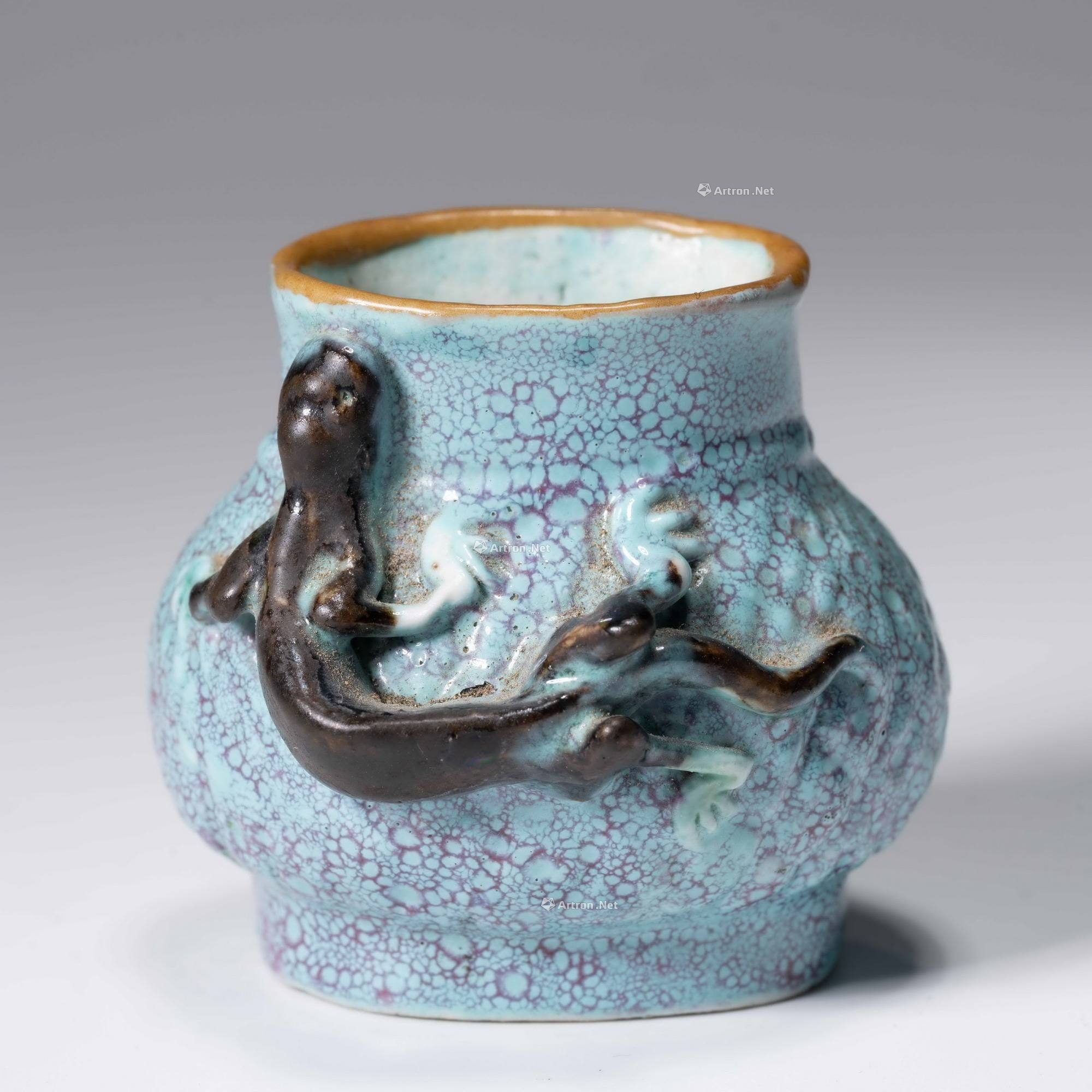 炉钧釉螭龙纹水盂-九州岛厳选200件第七回 无底价专场-雅昌拍卖