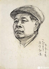 周令钊像素描^_^Portrait of Zhou Lingzhao Charcoal on paper Nanxin