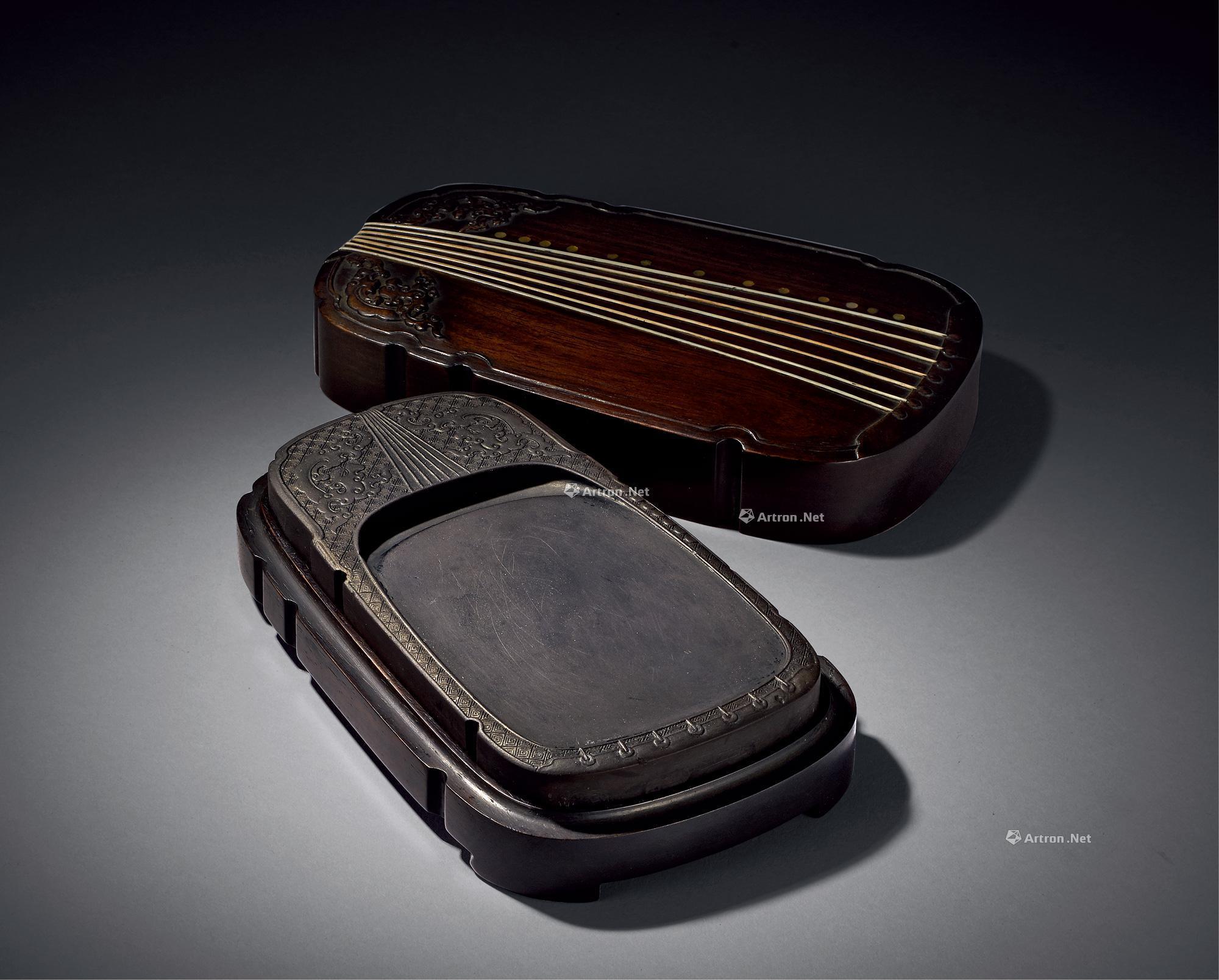 0835清中期端石琴形砚