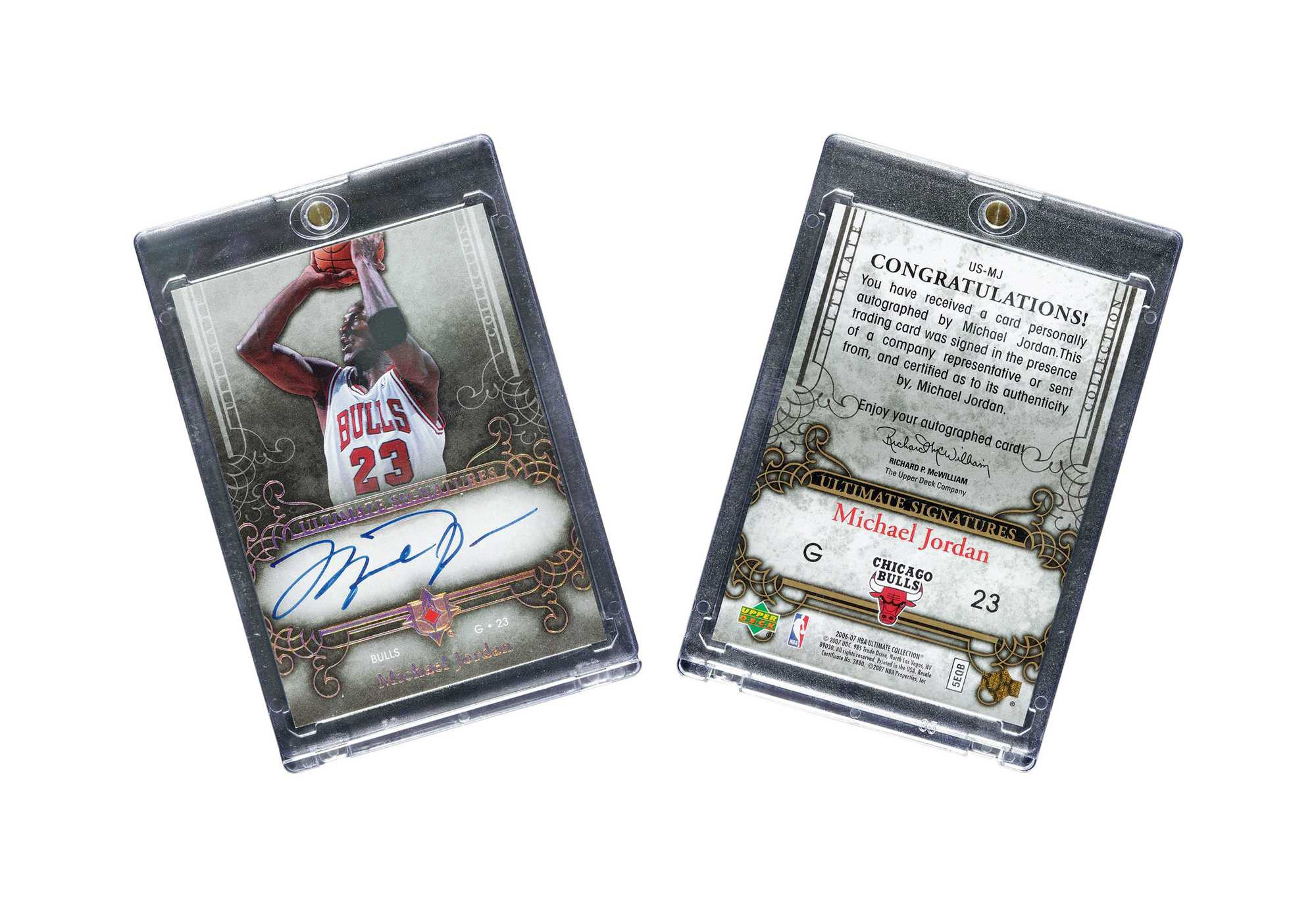 2006-07 Upper Deck Ultimate Collection Ultimate Signatures Michael Jordan