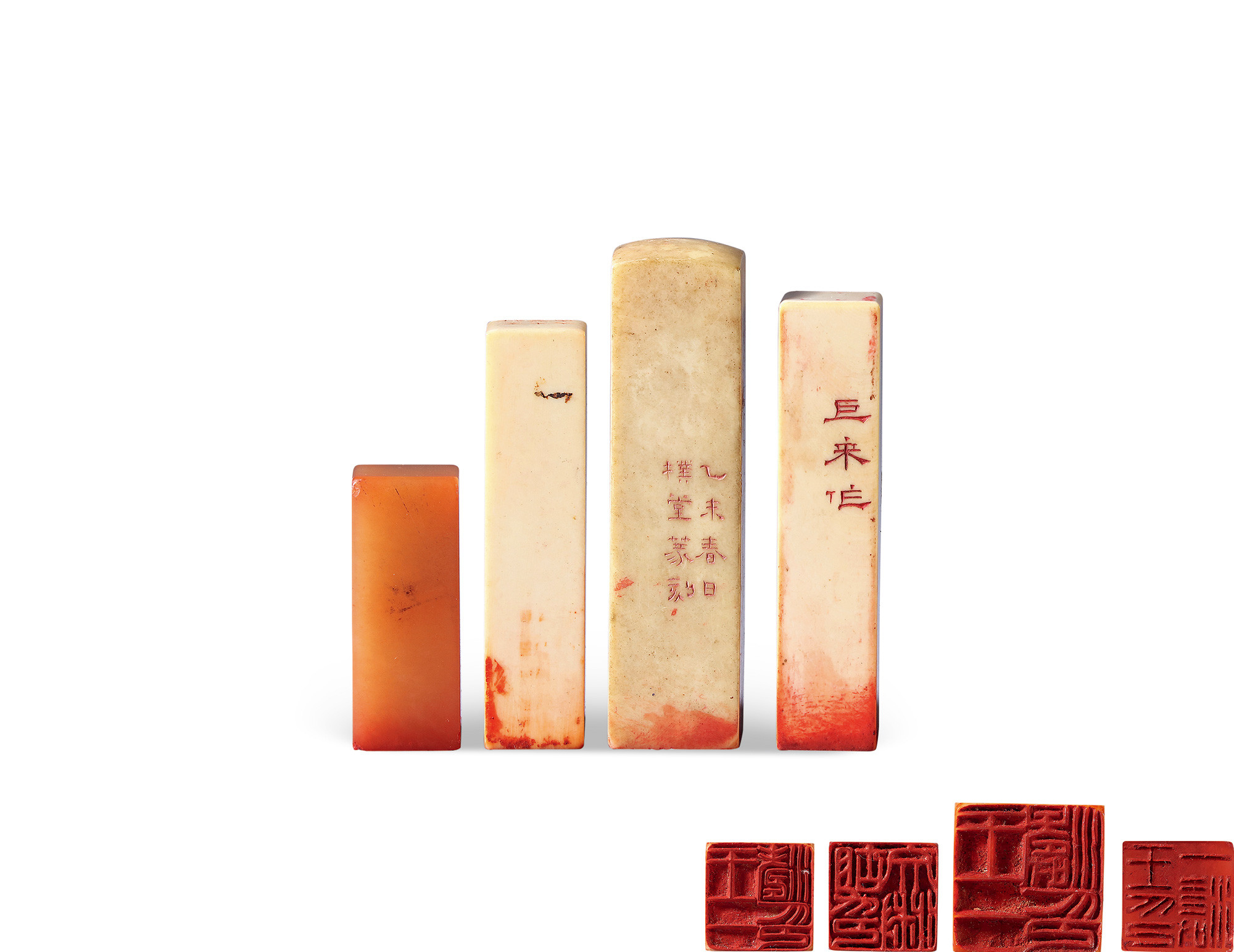 SEALS CARVED BY CHEN JULAI AND WU PUTANG （FOUR PIECES）