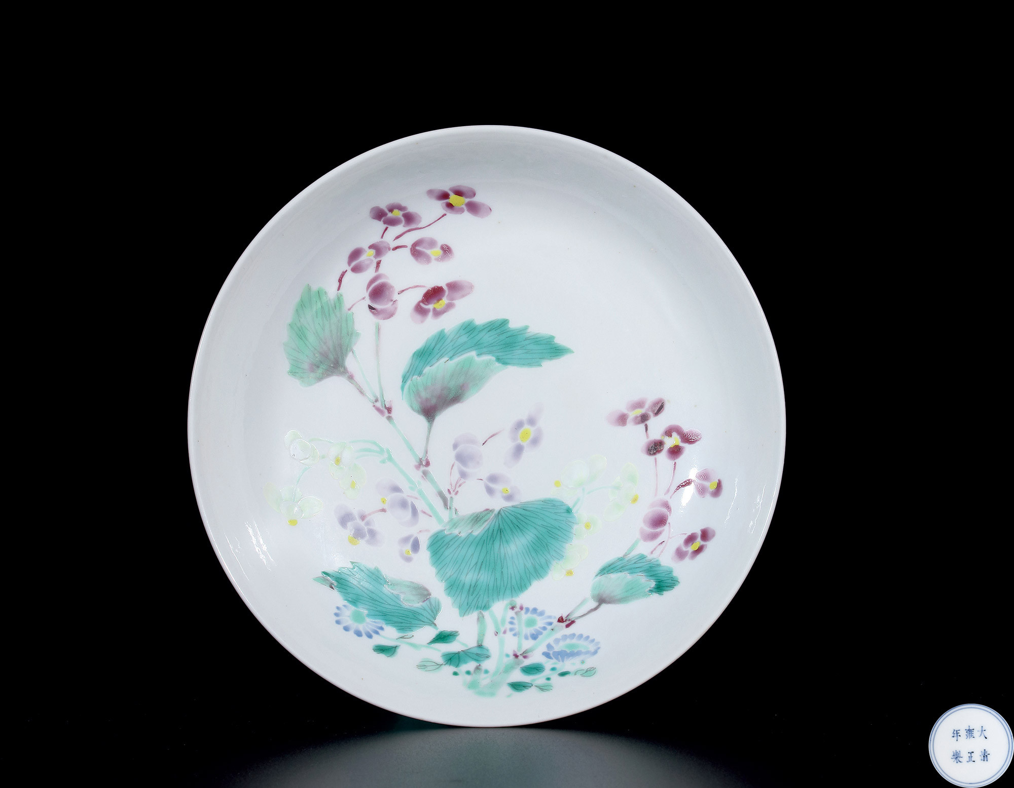 A FAMILLE-ROSE‘FLOWERS’PLATE