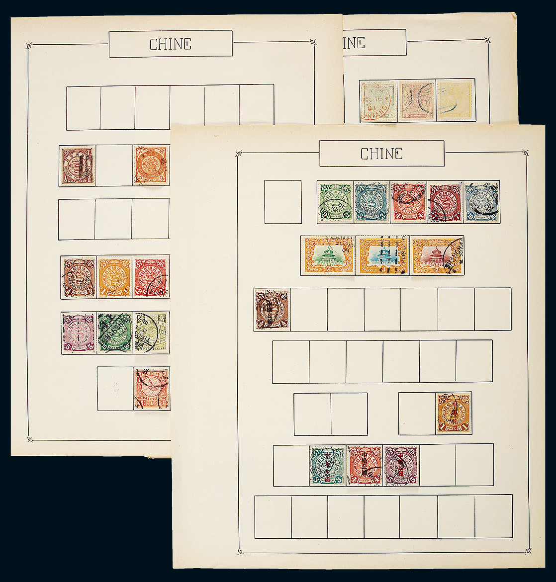 Group of Qing，ROC，PRC stamps around 1700. Rich content. Large amount. Please view.
