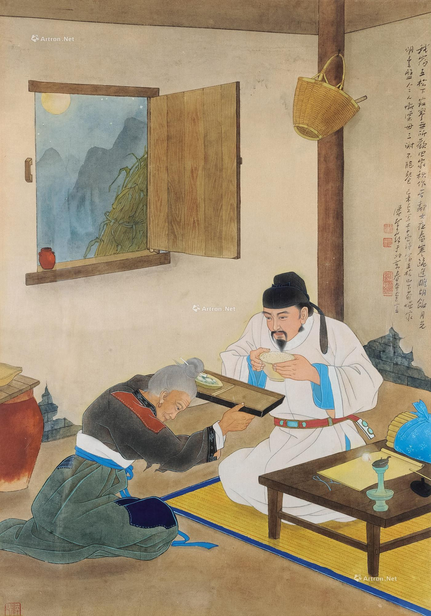 Painting of A Story Libai’s Poem