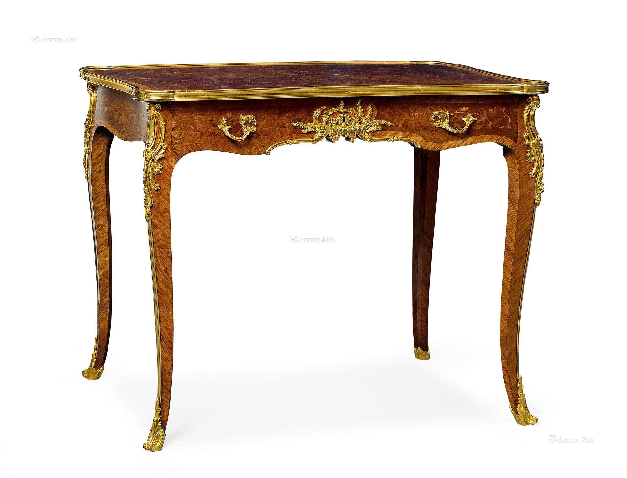 A FINE FRENCH GILT BRONZE TABLE BY FRANÇOIS LINKE， INDEX NUMBER 45