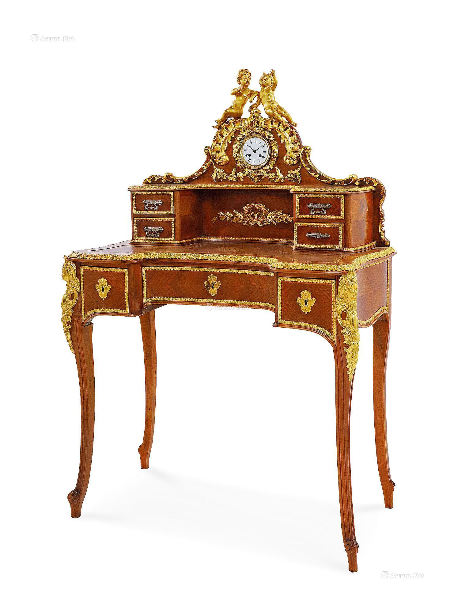 A FRENCH LOUIS XV STYLE MARQUETRY LADY’S WRITING DESK