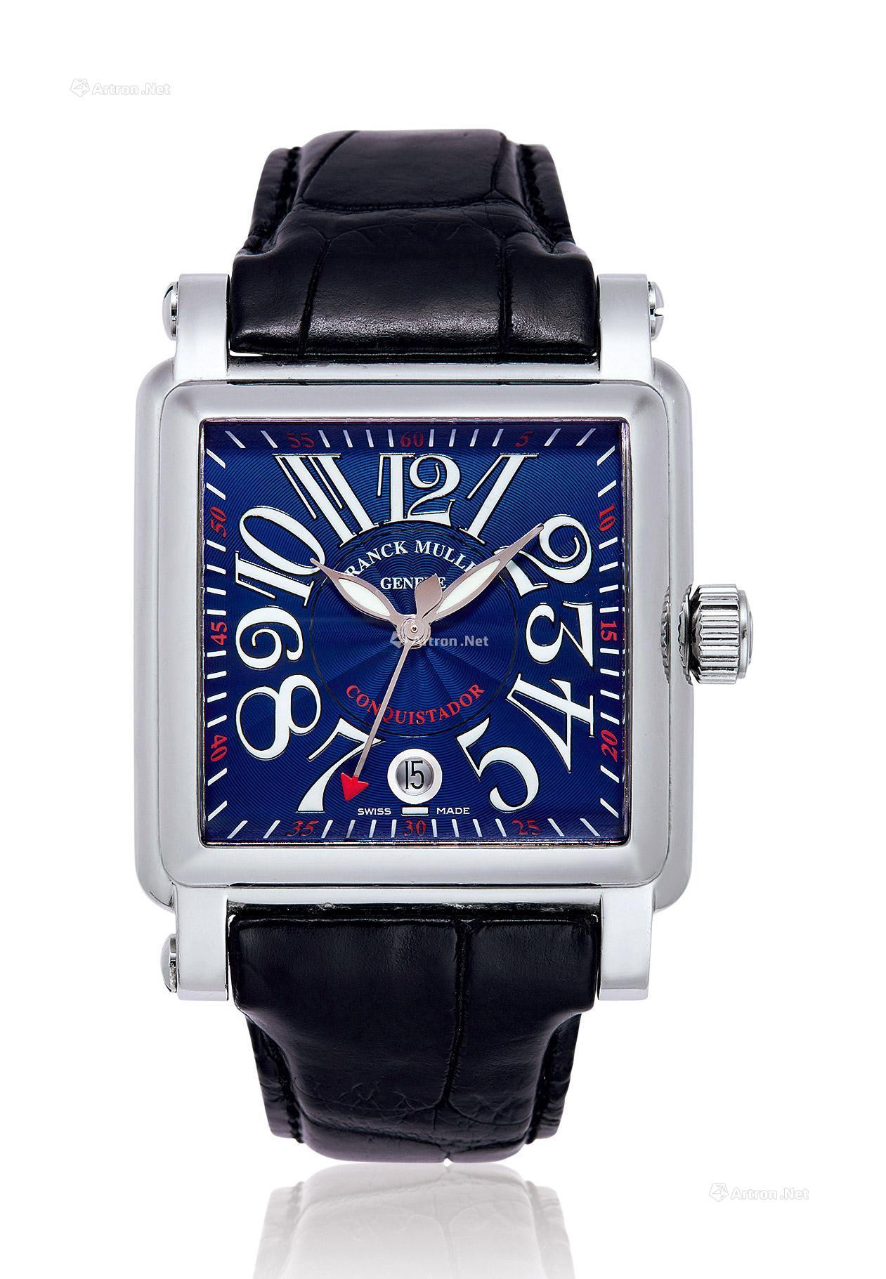 FRANCK MULLER A STAINLESS STEEL AUTOMATIC WRISTWATCH WITH DATE INDICATION