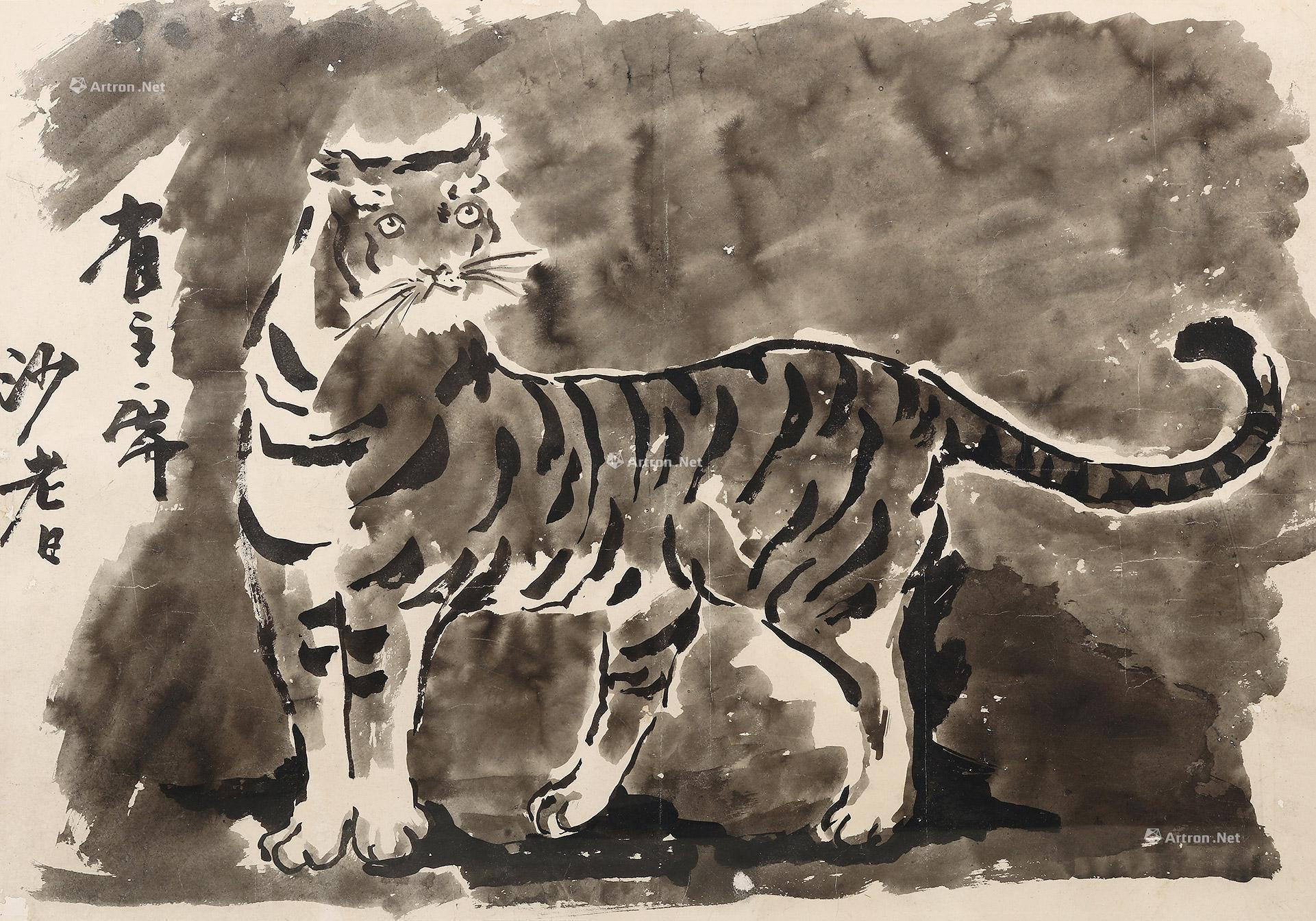 Painting “tiger” by Sha Qi