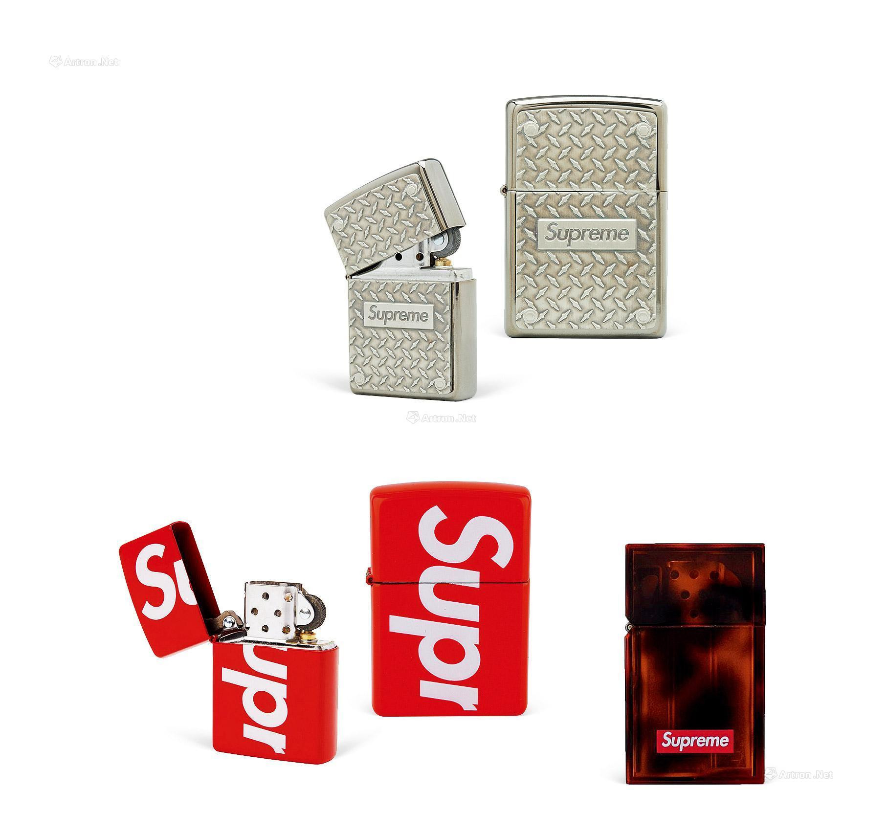 SUPREME　ZIPPO LIGHTERS，3 PIECES IN TOTAL，18SS