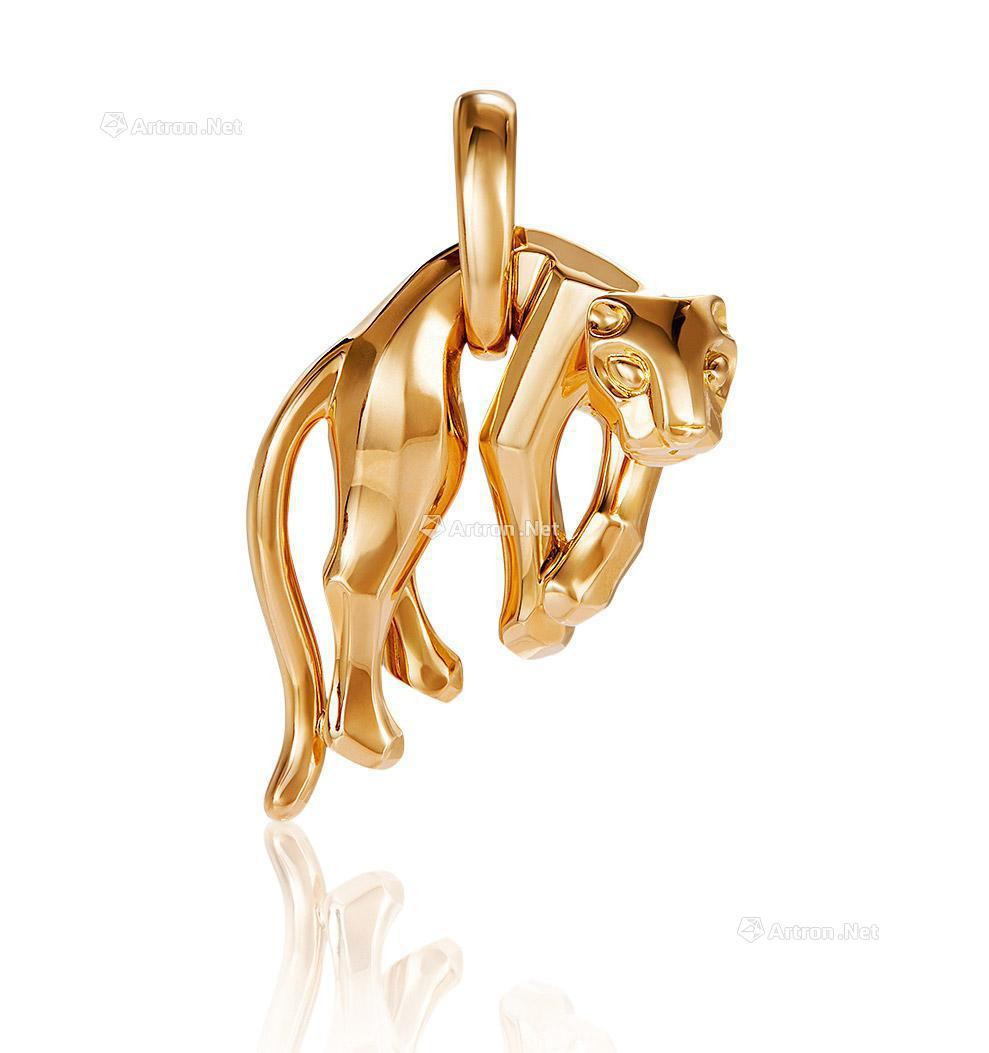 AN 18K YELLOW GOLD ‘PANTHER’ PENDANT，BY CARTIER