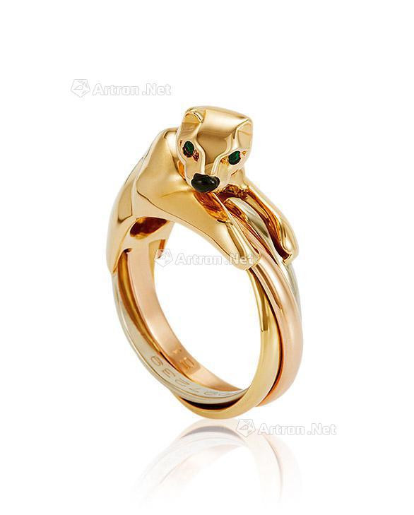 AN 18K YELLOW GOLD ‘PANTHER’ RING，BY CARTIER