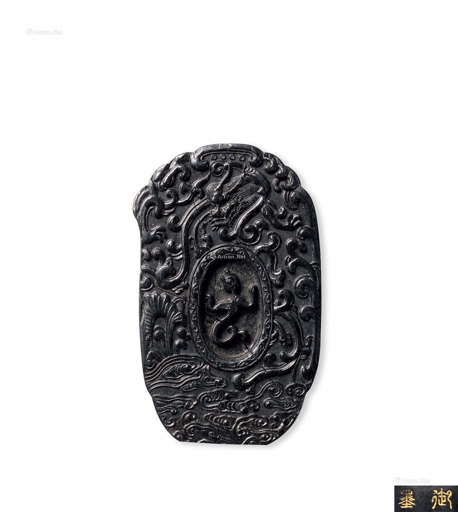 ANCIENT-TYPE INK STICKS WITH DESIGN OF DRAGON