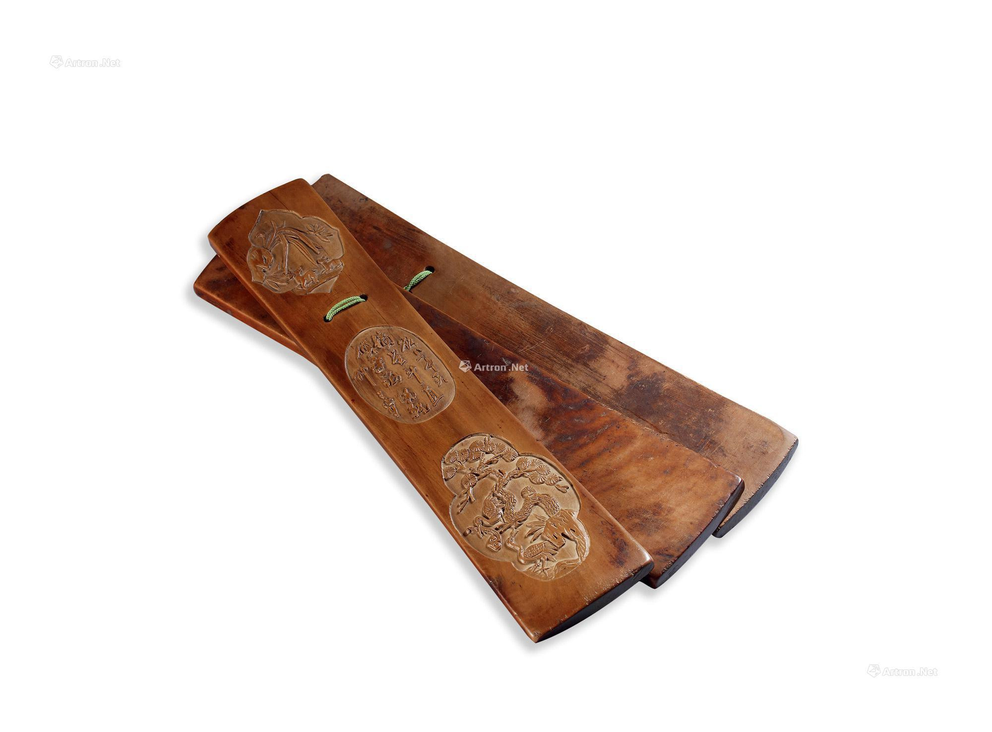 WOOD CARVED BOARD FOR ALLEGRO WITH DESIGN OF PINE，BAMBOO AND PLUM