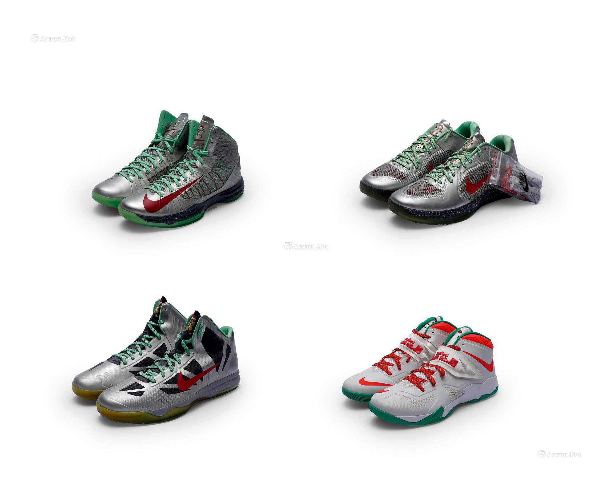 Chirstmas Game Exclusive Sneaker Collection  4 Pairs of Player Exclusive Sneakers