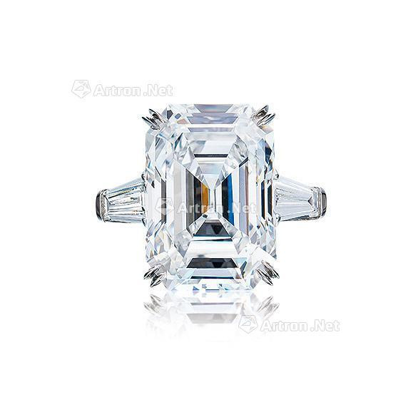 A 12.14 CARAT D COLOR， INTERNALLY FLAWLESS DIAMOND RING， BY HARRY WINSTON