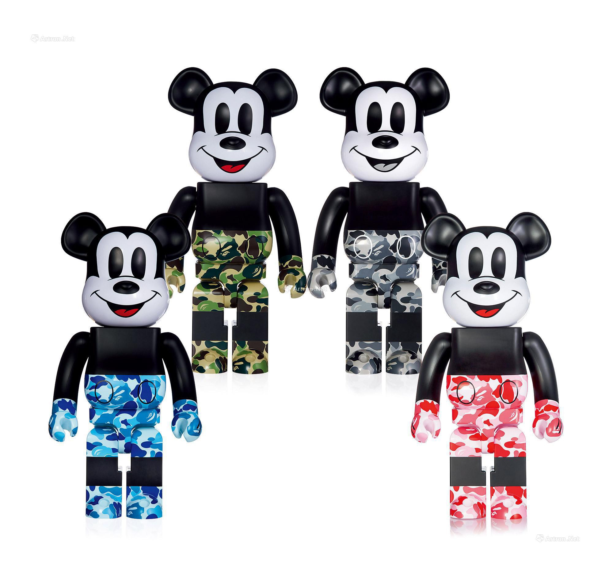 MICKEY MOUSE 4 PACE RED/BLUE/GREEN/MONOTONE 1000%