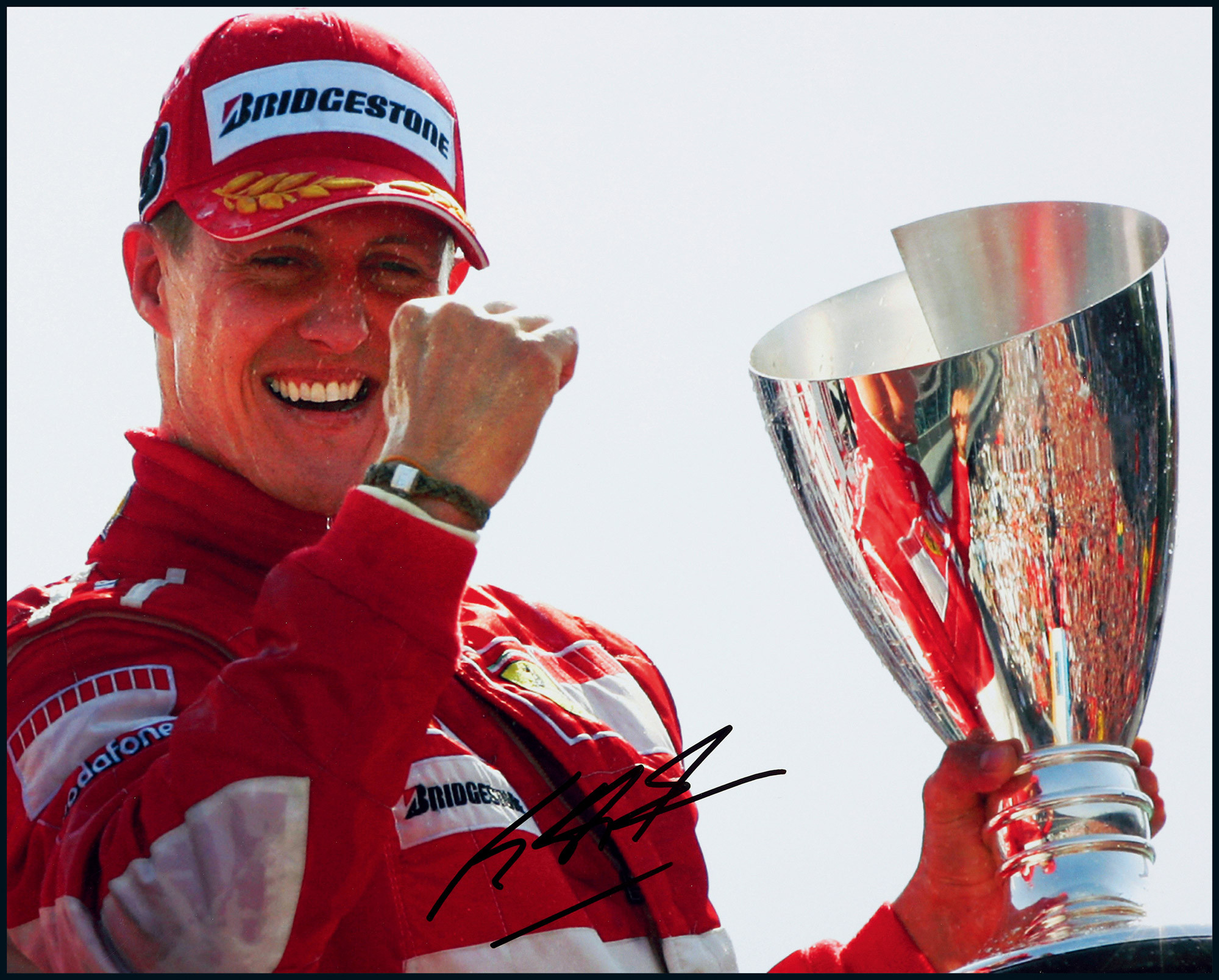 The autographed photo of Michael Schumacher, “F1 Driver”, with certificate