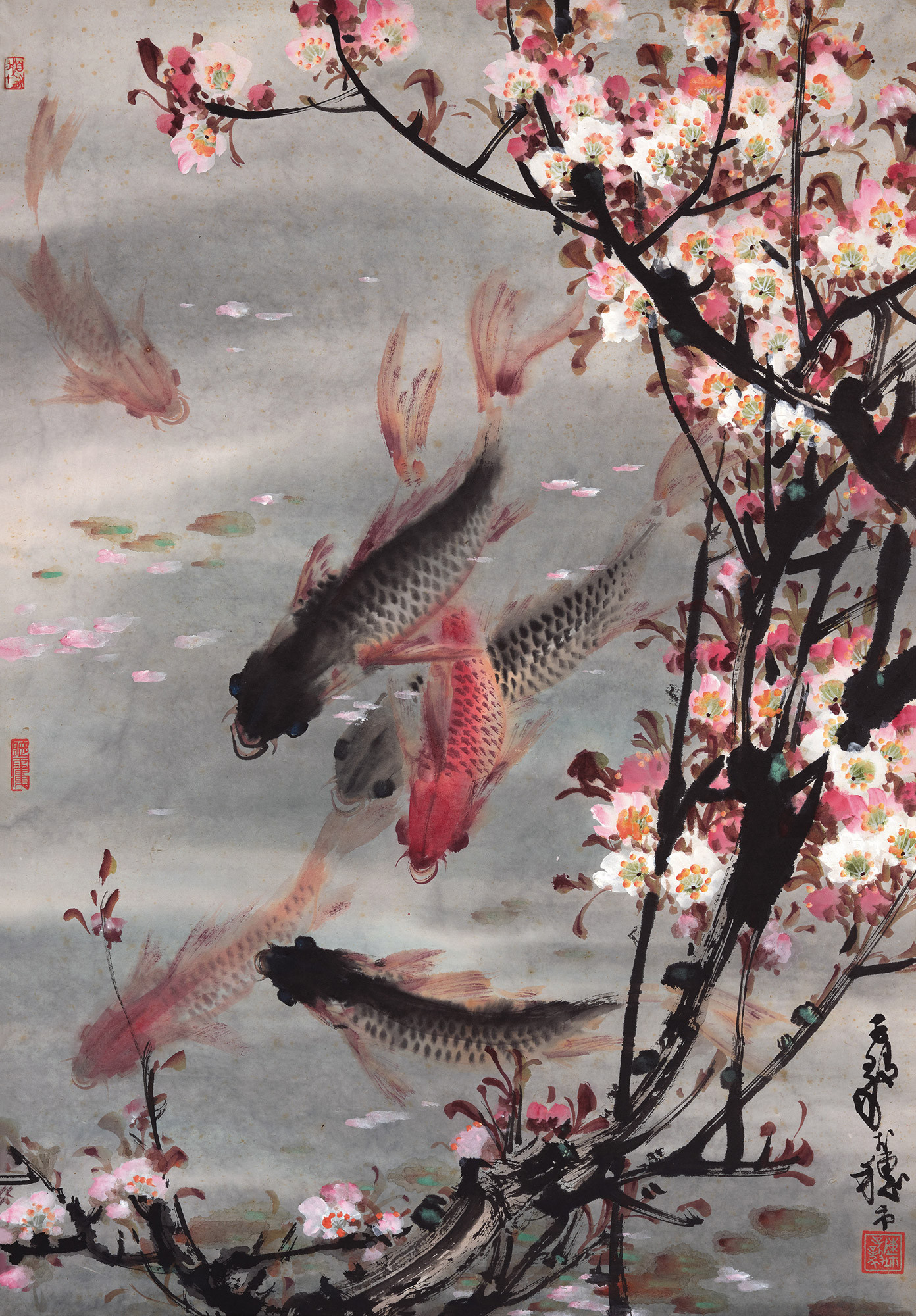Peach Blossom and Fishes