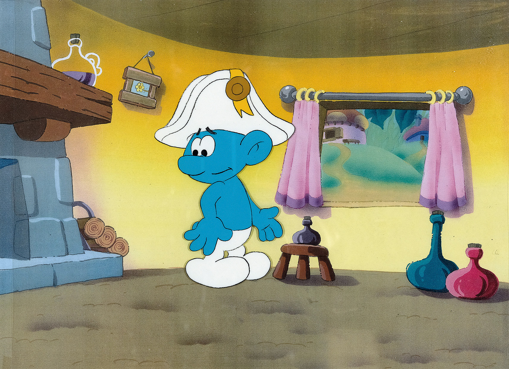 THE LONELY SMURF AT HOME