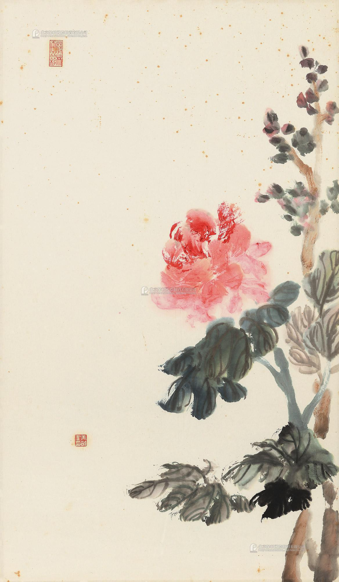 “Flowers” painted by Song Meiling
