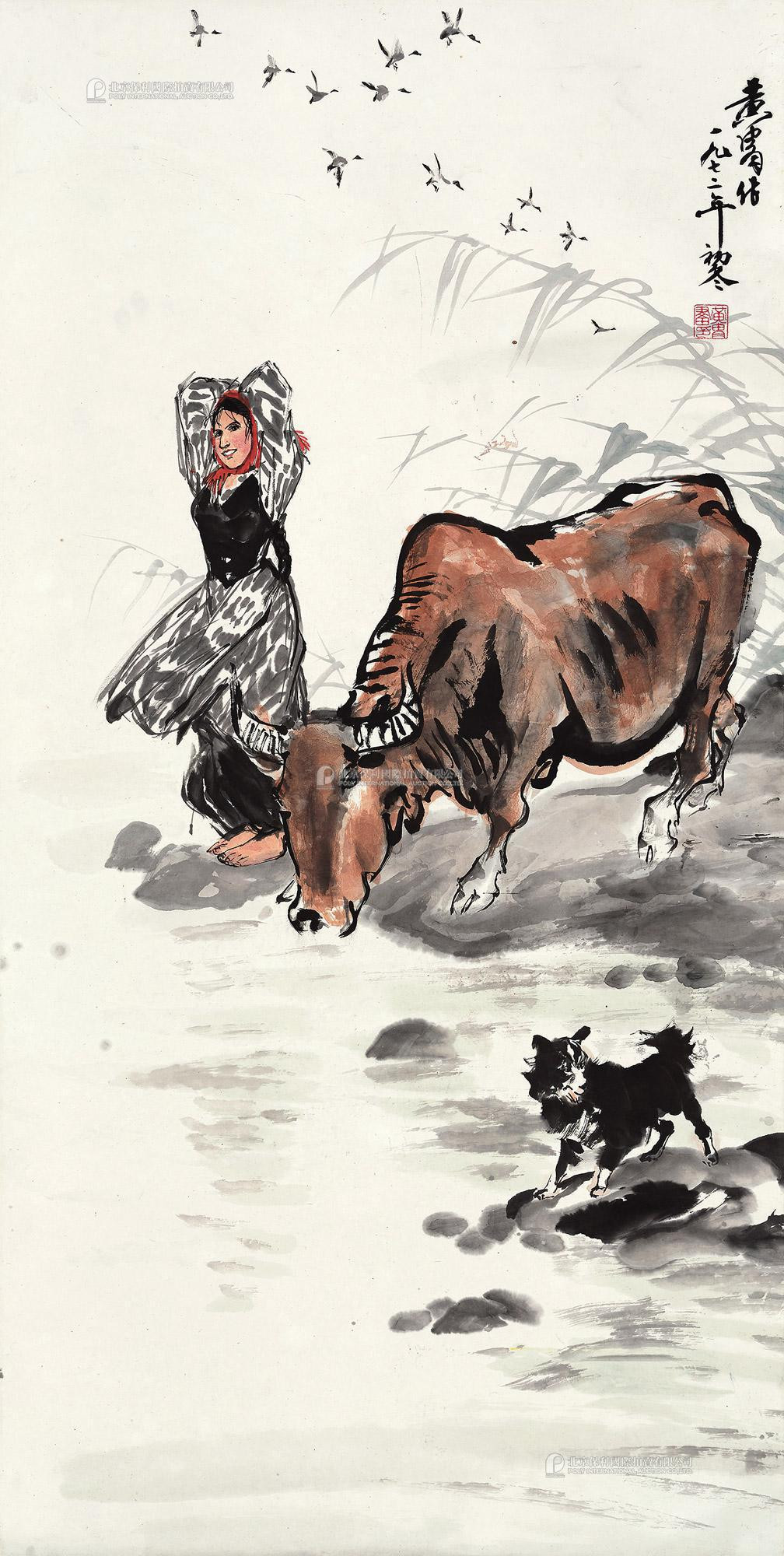 Lady and Cattle