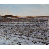周小松 《旅程之一 ——捷克的雪原》油画 50x60cm 2014年