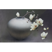 朴喆焕 magnolia  90.9x65.1cm Acrylic on Canvas,2008