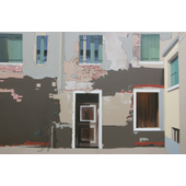 孙帝坤 《涂鸦的人》80x120cm，2018布面油画