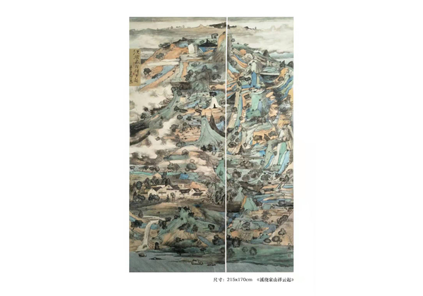 【春山滴翠-袁文魁山水国画-纸本(2018年作)】袁文魁作品_个人作品推介、展示平台