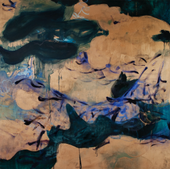 管昕然 山海（三） 48x48 布面油画 （2018）.png