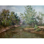 薛宝春 《故乡的河系列》3，60cmx80cm，布面油画，2017.png